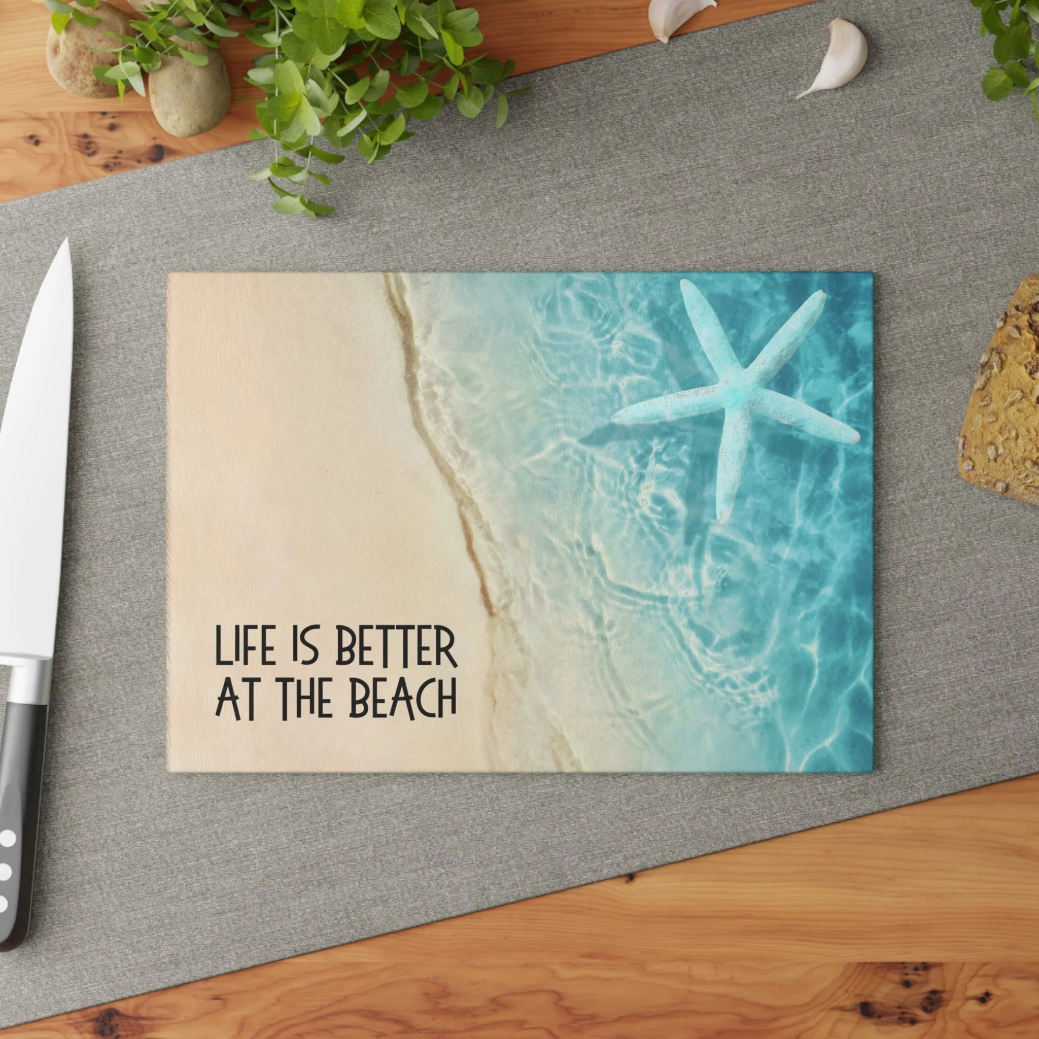 Beach Glass Cutting Board  Life Is Better at the Beach