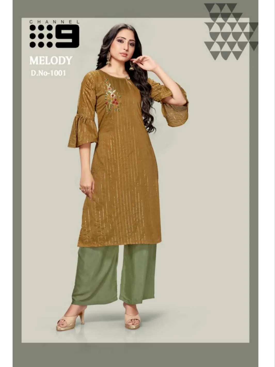 Channel 9 Presents Melody Chanderi Daily Wear Kurtis Collection