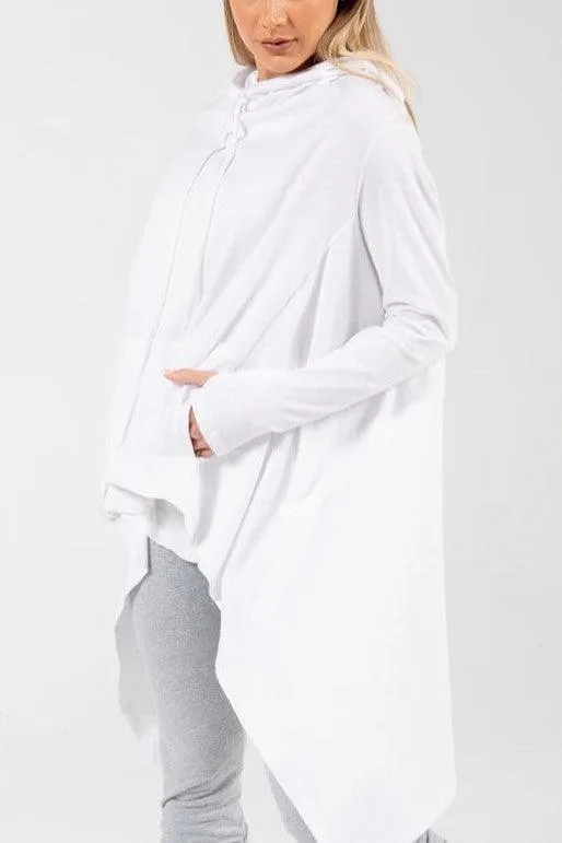 Cotton jersey Hoodie with long sleeves