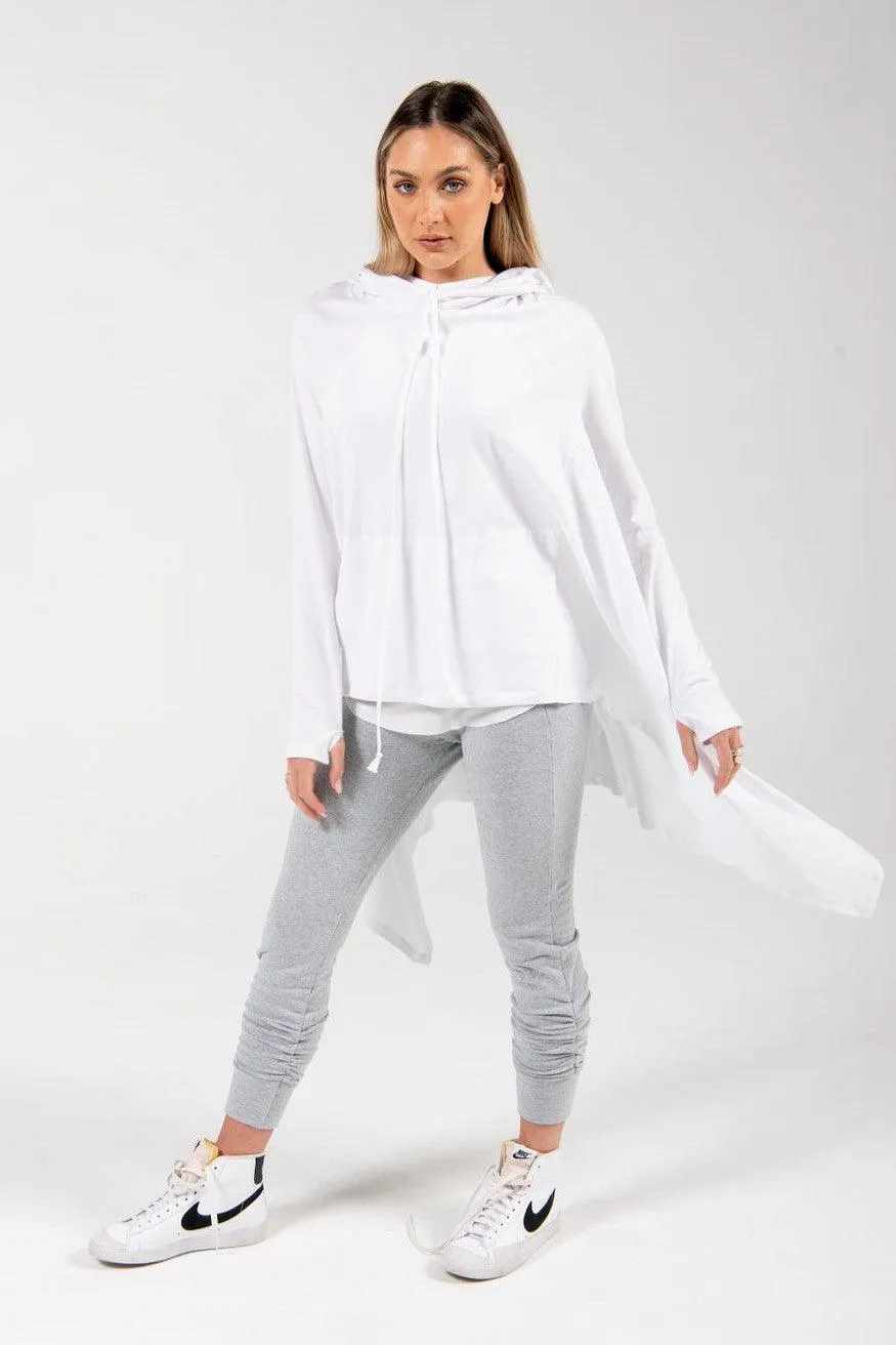 Cotton jersey Hoodie with long sleeves