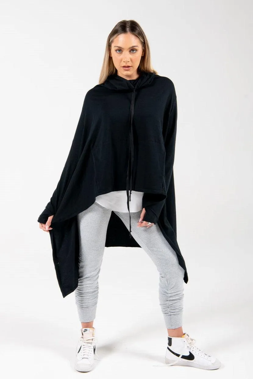 Cotton jersey Hoodie with long sleeves