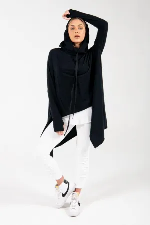 Cotton jersey Hoodie with long sleeves