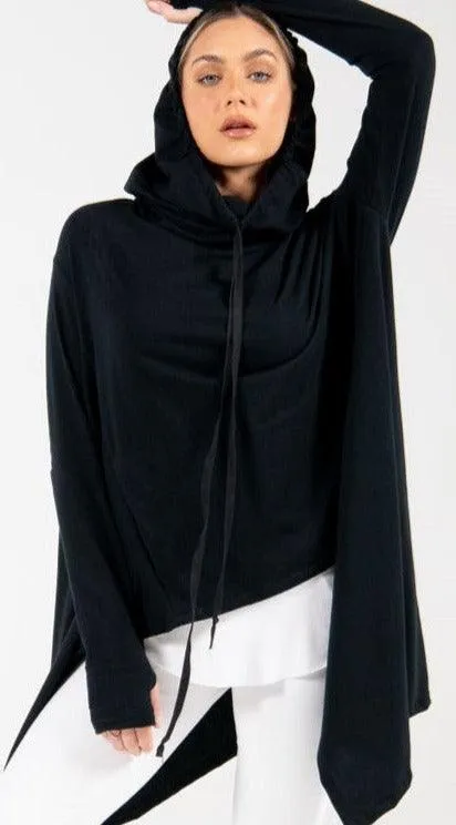 Cotton Jersey Sleeveless Hoodie UNISEX