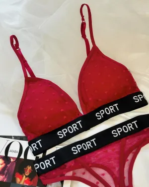 Daily Wear Sport Design Bra and Panty Set