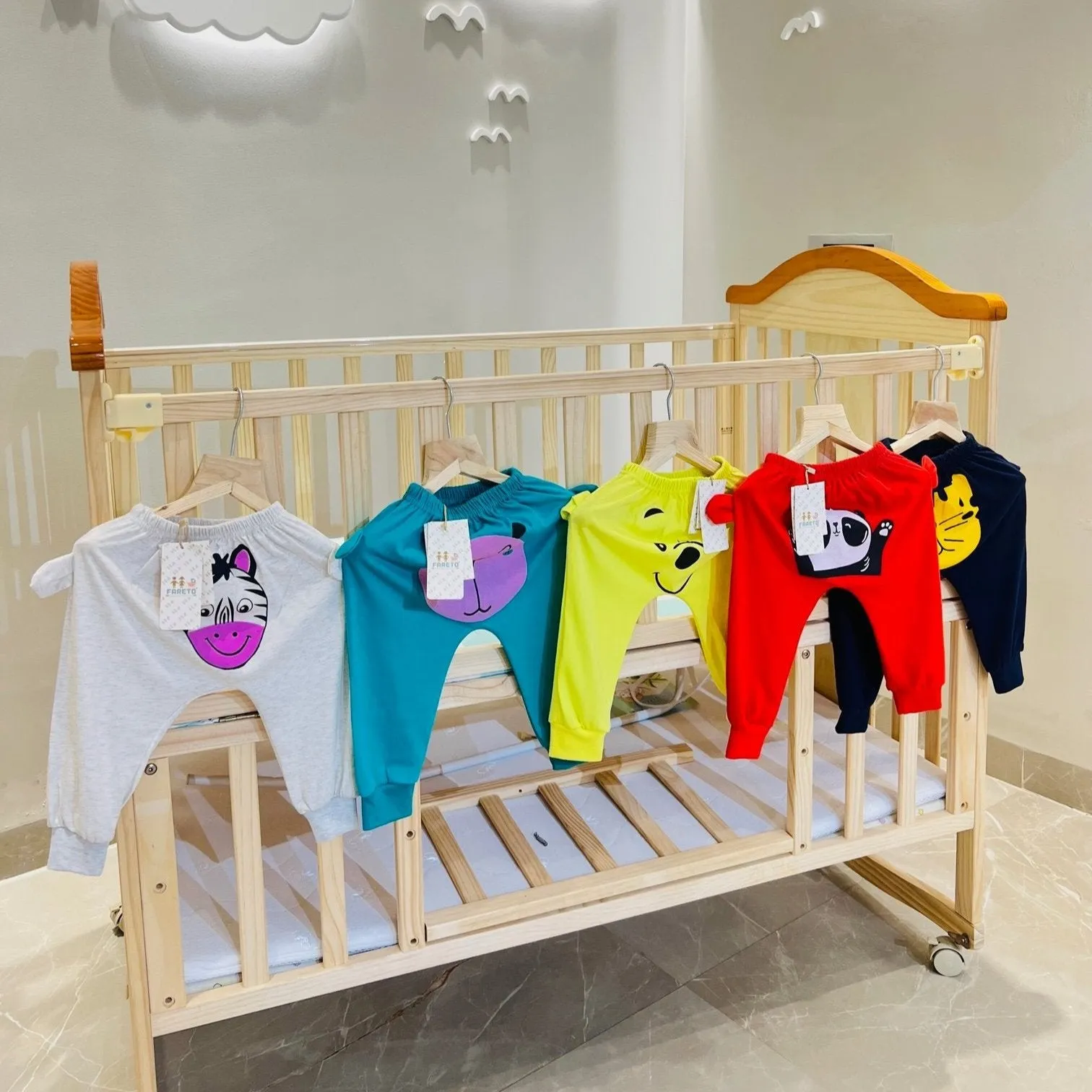Fareto Baby Daily Wear Track Pants ( Pack of 5 )