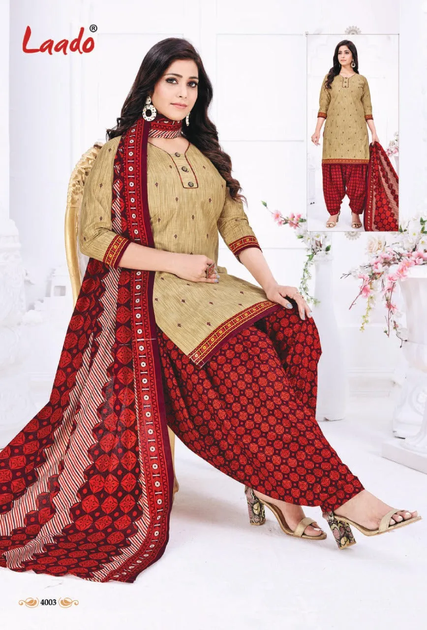 Laado Presents Priti Patiyala Vol 4 Daily Wear Cotton Designer Salwar Kameez