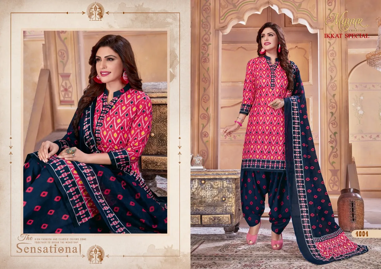 Mayur Creation Ikkat Vol 4 Cotton Daily Wear Salwar Suits