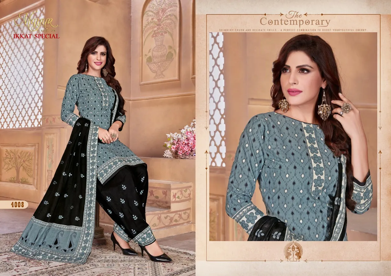 Mayur Creation Ikkat Vol 4 Cotton Daily Wear Salwar Suits