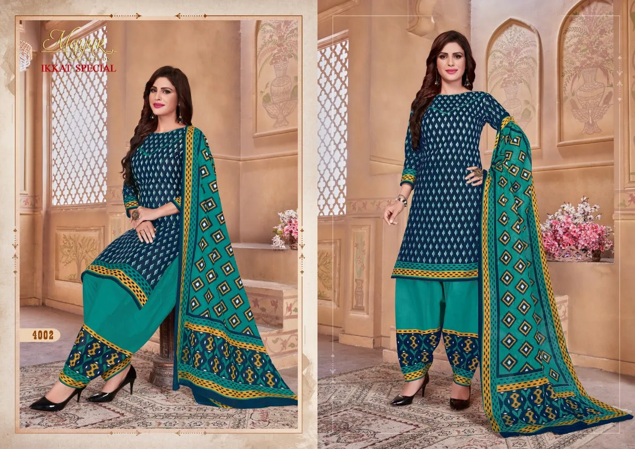 Mayur Creation Ikkat Vol 4 Cotton Daily Wear Salwar Suits