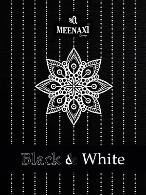 Meenaxi Cotton Black White Casual Cotton Daily Wear Salwar Kameez
