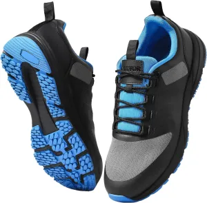 VEVOR Men's Cross W Width Sneakers US Size 9, Wide Toe Box Arch Support & Adjustable Lace-up, Training Shoes for Running, Gymnastics, Dog Walking, and Weightlifting (Black)