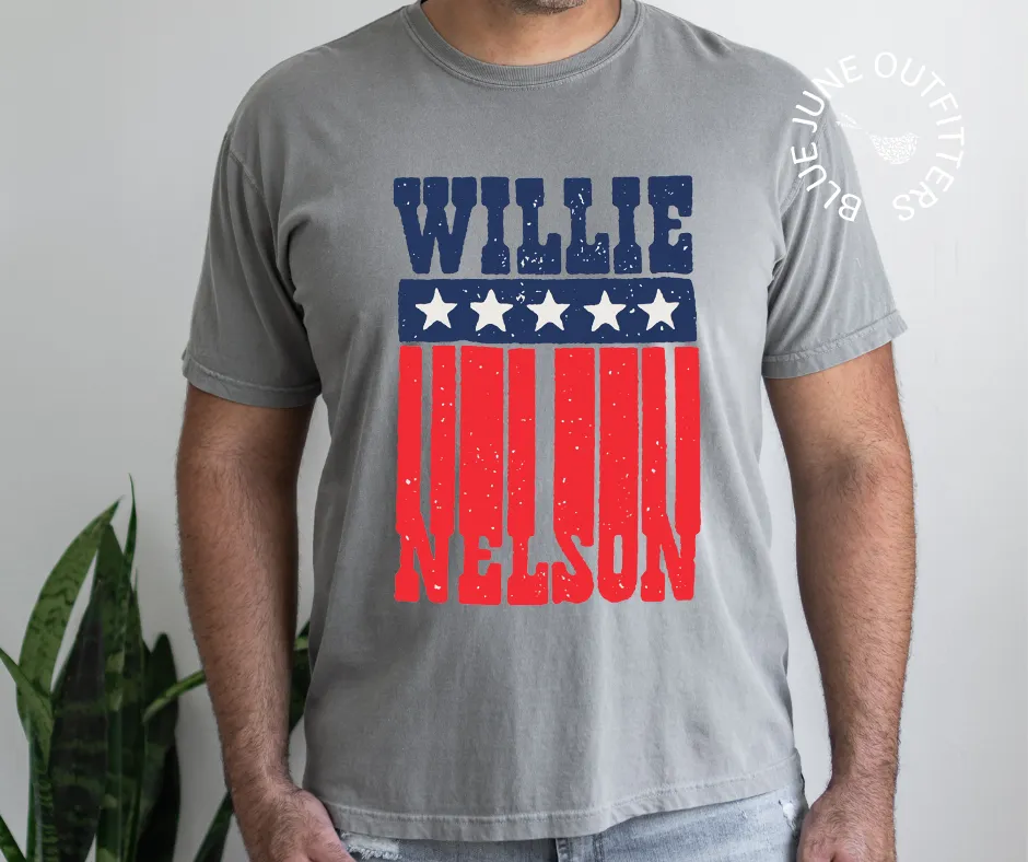 Willie USA | Comfort Colors Country Rock Fourth of July Tee
