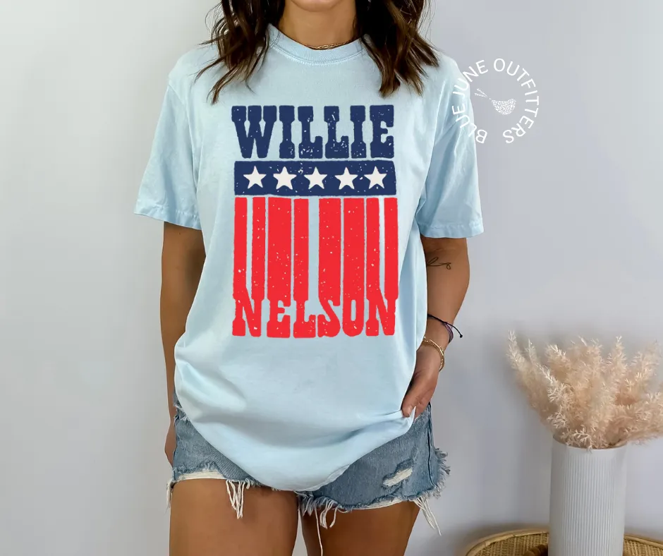 Willie USA | Comfort Colors Country Rock Fourth of July Tee