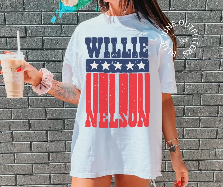 Willie USA | Comfort Colors Country Rock Fourth of July Tee